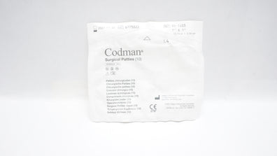 Codman 80-1403 Surgical Patties 1inch x 1inch - Pack of 10